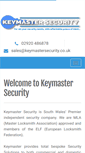Mobile Screenshot of keymastersecurity.co.uk