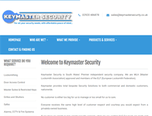 Tablet Screenshot of keymastersecurity.co.uk